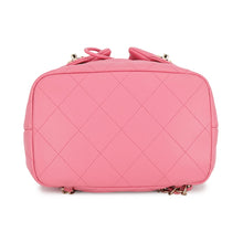 将图像加载到图库查看器中,CHANEL Matelasse Drawstring Double Pocket Backpack PinkAS4342 Lambskin