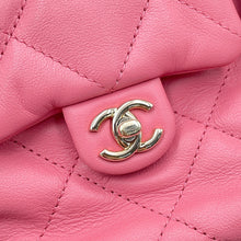 将图像加载到图库查看器中,CHANEL Matelasse Drawstring Double Pocket Backpack PinkAS4342 Lambskin