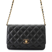 Load image into Gallery viewer, CHANEL Matelasse Chain wallet BlackAP3694 Caviar Leather