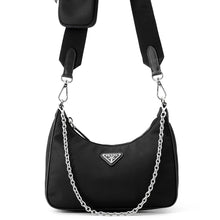 Load image into Gallery viewer, PRADA Re-Edition 2005 Re-Nylon Shoulder Bag Black1BH204_R064_F0002_V_V9L Nylon Saffiano LeatherLeather