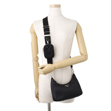 Load image into Gallery viewer, PRADA Re-Edition 2005 Re-Nylon Shoulder Bag Black1BH204_R064_F0002_V_V9L Nylon Saffiano LeatherLeather