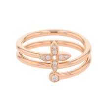 Load image into Gallery viewer, LOUIS VUITTON Idylle Blossom 3R Ring Size 53/#13Q0Q51G 18K Pink Gold