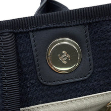 Load image into Gallery viewer, CHANEL Deauville 2WAYTote Bag BlackA66941 Canvas Leather Size GM