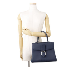 Load image into Gallery viewer, Delvaux Brillon NavyAA0405AAU049BPA Rodeo Calf Leather Size MM
