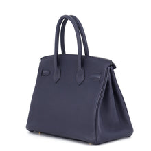 Load image into Gallery viewer, HERMES Birkin Blue Nuit Togo Leather Size 30