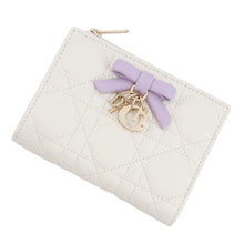 将图像加载到图库查看器中,Dior Lady Dior Dahlia Wallet Japan Limited Edition White/PurpleS2605OUQC_M38E Lambskin