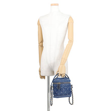 将图像加载到图库查看器中,CHANEL Matelasse Denim Vanity NavyAS1336 Denim