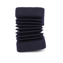 将图像加载到图库查看器中,CHANEL Hamburg Accordion Shoulder Bag Navy Wool