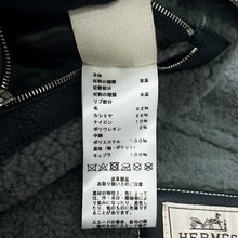 Load image into Gallery viewer, HERMES Zip-up Mouton Jacket Size 48 Khaki Leather suede boa