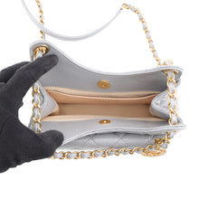 Load image into Gallery viewer, CHANEL Hobo Bag GrayAS4323 Shiny Calf Leather