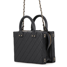 将图像加载到图库查看器中,CHANEL Matelasse CC Logo 2WAY Chain Vanity Bag BlackAS3345 Calf Leather
