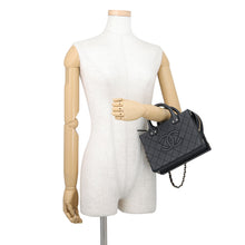 将图像加载到图库查看器中,CHANEL Matelasse CC Logo 2WAY Chain Vanity Bag BlackAS3345 Calf Leather