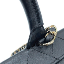将图像加载到图库查看器中,CHANEL Matelasse CC Logo 2WAY Chain Vanity Bag BlackAS3345 Calf Leather
