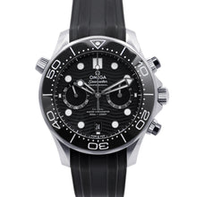 Load image into Gallery viewer, OMEGA Seamaster Diver 300M Co-Axial Master Stainless Steel Rubber Black Dial210.32.44.51.01.001