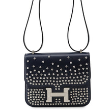 Load image into Gallery viewer, HERMES Constance3 Krute Blue Abysse Box Calf Leather Size Mini