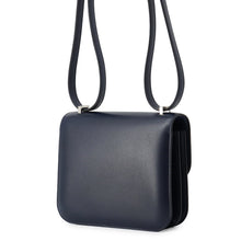 Load image into Gallery viewer, HERMES Constance3 Krute Blue Abysse Box Calf Leather Size Mini