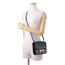 Load image into Gallery viewer, HERMES Constance3 Krute Blue Abysse Box Calf Leather Size Mini