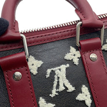 将图像加载到图库查看器中,LOUIS VUITTON Keepall Bandouliere Noir/Blanc/Rouge FoncéM23788 Monogram・Shearling Size 25