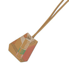 Load image into Gallery viewer, HERMES Clochette Long Necklace with In & Out Key Ring Biscuit Swift Leather