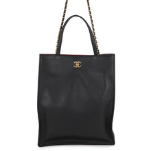 将图像加载到图库查看器中,CHANEL Small shopping bag BlackAS6452 Calf Leather
