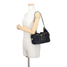 将图像加载到图库查看器中,CHANEL CHANEL25 ChainShoulder Bag BlackAS5631 Denim Size Mini
