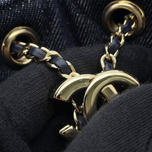 将图像加载到图库查看器中,CHANEL CHANEL25 ChainShoulder Bag BlackAS5631 Denim Size Mini