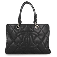 Load image into Gallery viewer, CHANEL Matelasse CC Logo Tote Bag BlackA46885 Caviar Leather