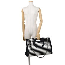 Load image into Gallery viewer, CHANEL Cruise Line ChainTote Bag Black/WhiteA47944 Nylon
