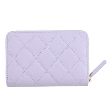 Load image into Gallery viewer, CHANEL Matelasse Zip Coin Card Case PurpleAP4253 Caviar Leather