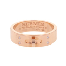 将图像加载到图库查看器中,HERMES Kelly Ring Size PM/53/#13H109041B 00053 18K Pink Gold