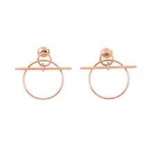 将图像加载到图库查看器中,HERMES Echappee Loop Earrings Size PM 18K Pink Gold