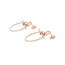 将图像加载到图库查看器中,HERMES Echappee Loop Earrings Size PM 18K Pink Gold