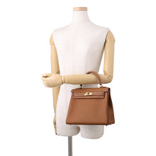 将图像加载到图库查看器中,HERMES Kelly Gold Togo Leather Size 25