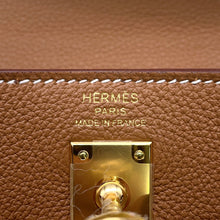 将图像加载到图库查看器中,HERMES Kelly Gold Togo Leather Size 25