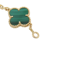 将图像加载到图库查看器中,Van Cleef & Arpels Vintage Alhambra Bracelet 5 motifs MalachiteVCARL80900 18K Yellow Gold
