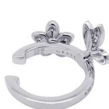 将图像加载到图库查看器中,GRAFF Butterfly Flower Diamond Ear CuffRGE2163 18K White Gold