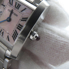 将图像加载到图库查看器中,CARTIER Tank francaise SM Stainless Steel Pink shell DialW51028Q3