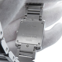 将图像加载到图库查看器中,CARTIER Tank francaise SM Stainless Steel Pink shell DialW51028Q3