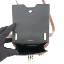 将图像加载到图库查看器中,BURBERRY Robin TB Logo Shoulder Bag Brown8032896 Leather