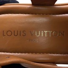 Load image into Gallery viewer, LOUIS VUITTON Maya Line LV Circle Platform Sandals Brown1ACYKM Leather Size 36H