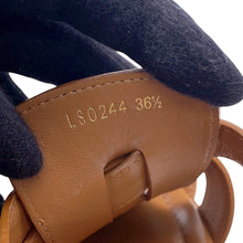 Load image into Gallery viewer, LOUIS VUITTON Maya Line LV Circle Platform Sandals Brown1ACYKM Leather Size 36H
