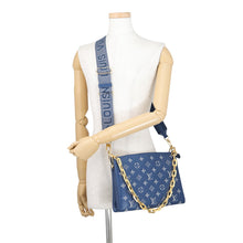 将图像加载到图库查看器中,LOUIS VUITTON Coussin NavyM59392 Monogram・Pattern Lamb Leather Size PM