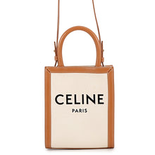 Load image into Gallery viewer, CELINE Vertical hippopotamus Natural/Tan193302BNZ.02NT Canvas Leather Size Mini