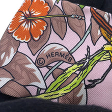 将图像加载到图库查看器中,HERMES Twilly Jungle Love Rose Pearl / Etoupe / Brown Silk100%