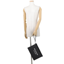 Load image into Gallery viewer, SAINT LAURENT PARIS Rive Gauche Clutch Bag Black581369 Canvas Leather