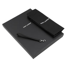 Load image into Gallery viewer, SAINT LAURENT PARIS Rive Gauche Clutch Bag Black581369 Canvas Leather