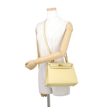 Load image into Gallery viewer, HERMES Kelly Sellier Jaune Poussin Epsom Size 25