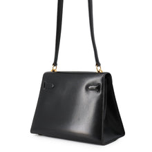 Load image into Gallery viewer, HERMES Mini Kelly Shoulder Bag Black Box Calf Leather Size 20