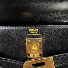 Load image into Gallery viewer, HERMES Mini Kelly Shoulder Bag Black Box Calf Leather Size 20