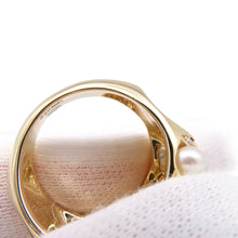 将图像加载到图库查看器中,CHANEL Baroque Collection Pearl Ring Size Medium/53/#13J2659 18K Yellow Gold